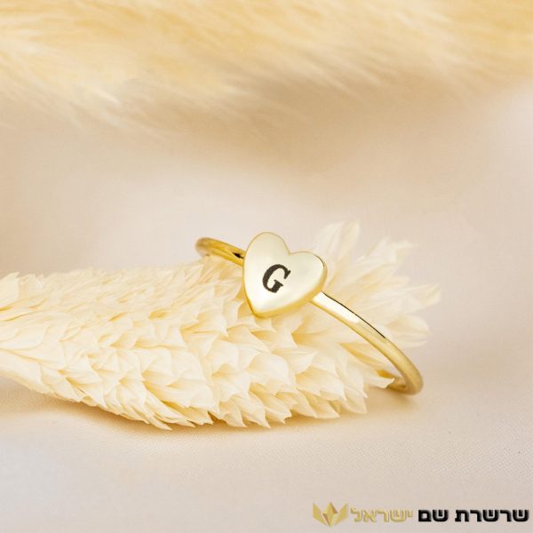 טבעת אות בעיצוב אישי