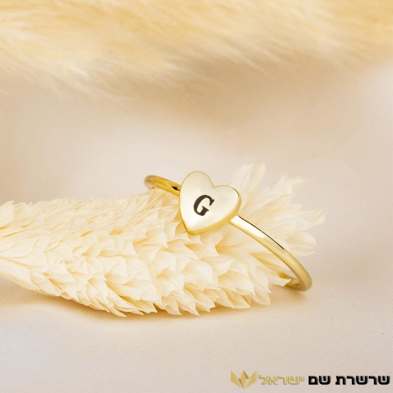 טבעת אות בעיצוב אישי