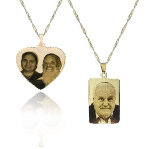 שרשרת עם חריטה של תמונה
