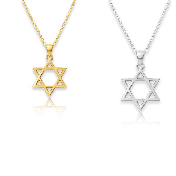 שרשרת ותליון מגן דוד קלאסי