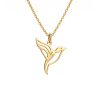 שרשרת זהב 14 קראט עם תליון ציפור