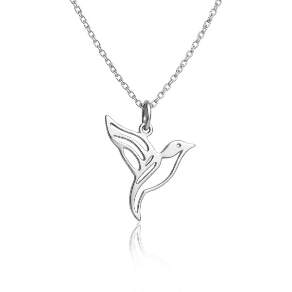 שרשרת כסף עם תליון ציפור