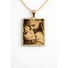 תליון זהב עם תמונה ושרשרת זהב 14 קראט - שרשרת שם ישראל